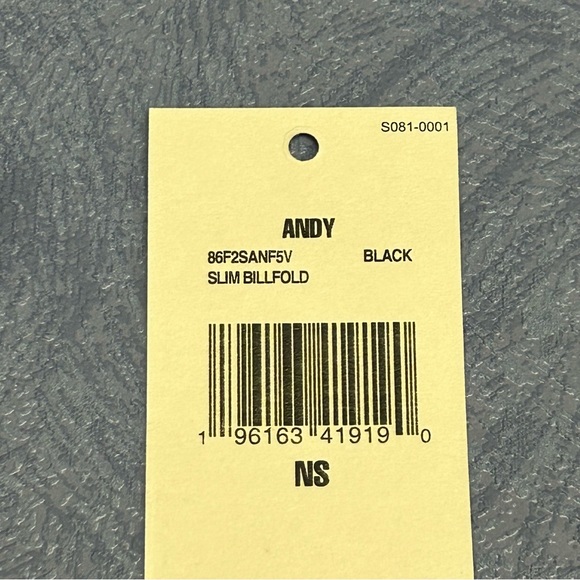 New Michael Kors Men’s Slim Billfold Bi-Fold Wallet Andy Black 86F2SANF5V NWT - Picture 12 of 17